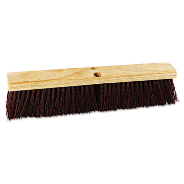 Boardwalk® Floor Brush Head, 3" Maroon Heavy-duty Polypropylene Bristles, 18" Brush freeshipping - TVN Wholesale